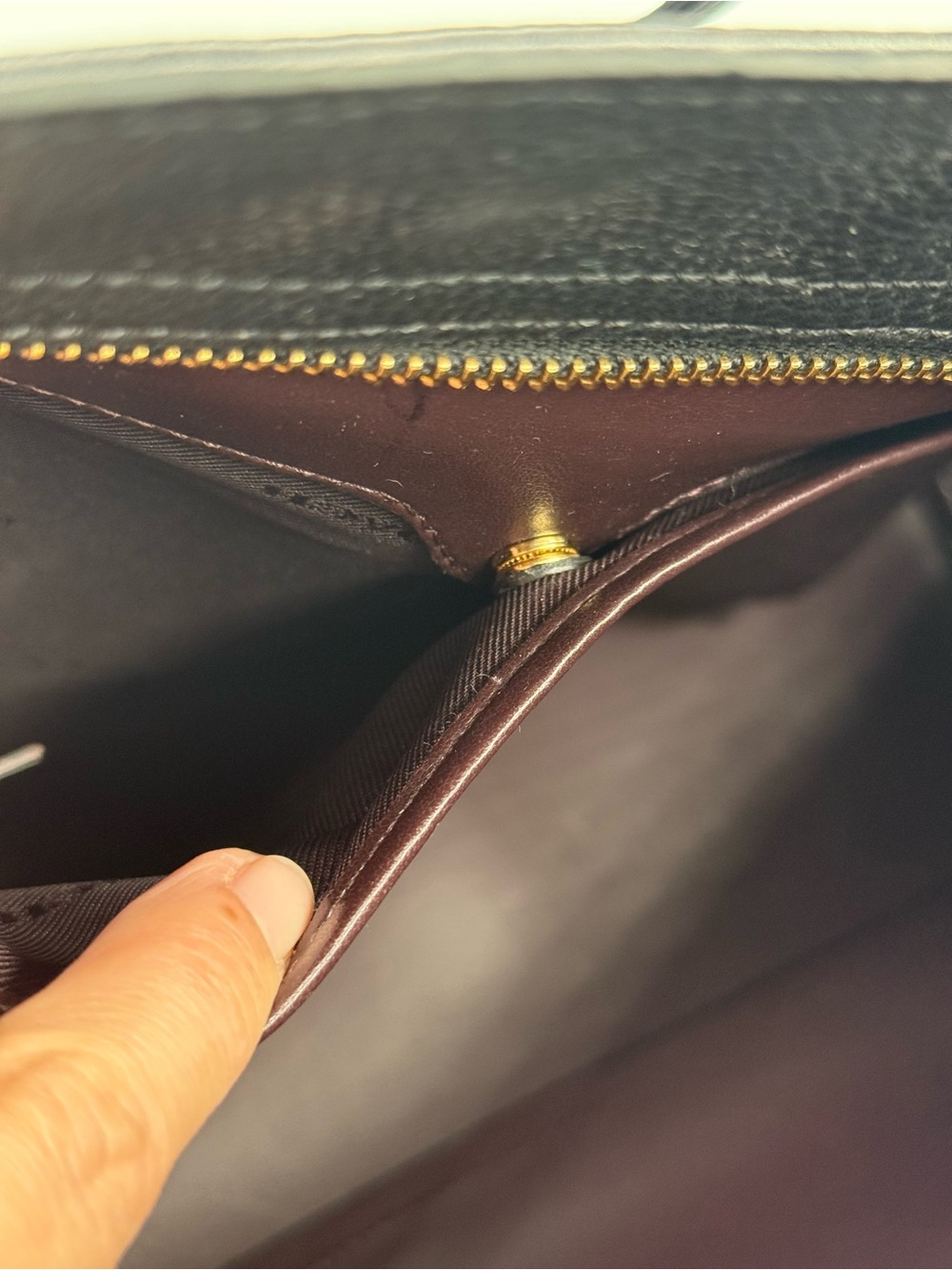 Coach Black Pebbled Leather Everyday Tote with Gold Hardware - Picture 9 of 14